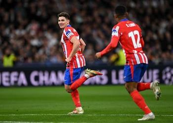 تشكيل أتلتيكو مدريد أمام ريال مدريد في دوري أبطال أوروبا ألفاريز وجريزمان يقودان الهجوم