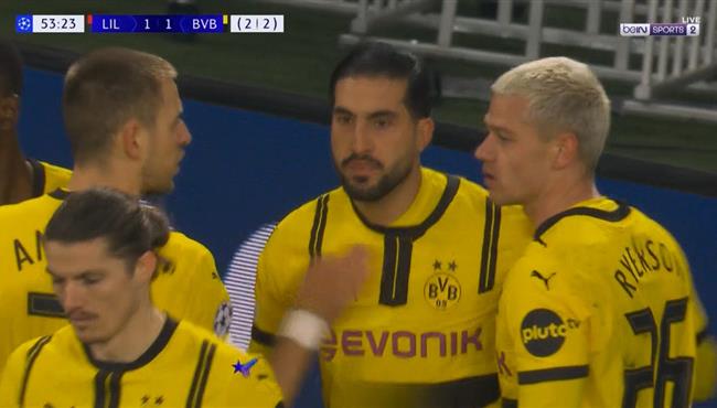 هدف تعادل بوروسيا دورتموند مع ليل 1 1 دوري ابطال اوروبا