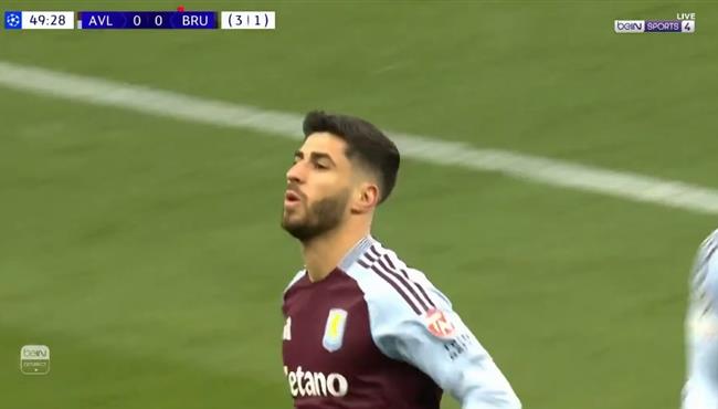 هدف اسينسيو في مرمي كلوب بروج بدوري ابطال اوروبا