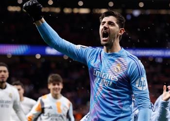 كورتوا الـVAR أنقذنا في ركلة ألفاريز وتأهلنا رغم المعاناة أمام أتلتيكو مدريد