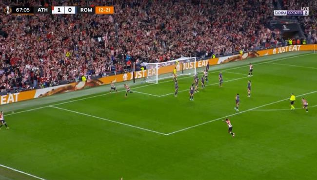 هدف اتلتيك بلباو الثاني في مرمي روما بالدوري الاوروبي
