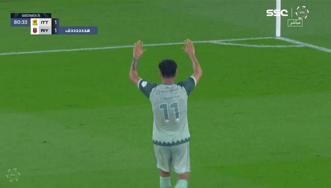 هدف تعادل الرياض مع الاتحاد 1 1 الدوري السعودي