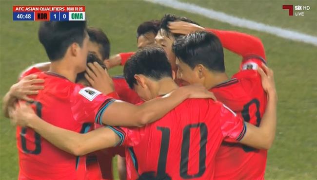 هدف كوريا الجنوبية الاول في مرمي عمان 1 0 تصفيات كأس العالم