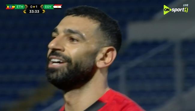 هدف محمد صلاح في مرمي اثيوبيا اسيست حمدي فتحي الرائع بتصفيات كأس العالم