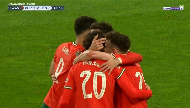 اهداف مباراة البرتغال و الدنمارك 5 2 دوري الامم الاوروبيه