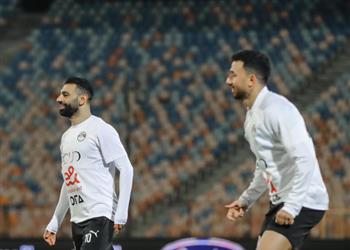 صور إحماءات وجمل فنية في مران منتخب مصر استعداد ا لمباراة سيراليون