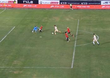 آدم محمد يسجل هدف الأهلي الأول أمام طلائع الجيش في كأس الرابطة فيديو