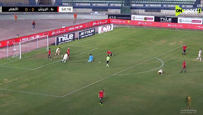 هدف الاهلي في مرمي طلائع الجيش بكأس الرابطة المصرية