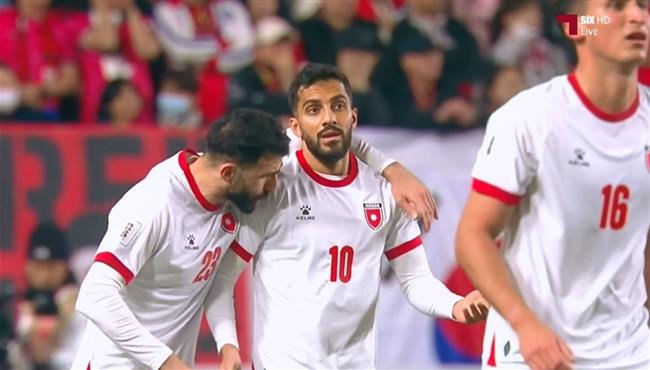 هدف تعادل الاردن مع كوريا الجنوبية (1-1) تصفيات كاس العالم