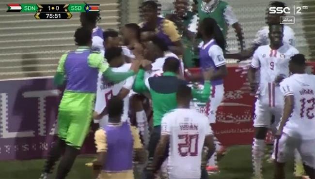 هدف السودان الاول في مرمي جنوب السودان بتصفيات كاس العالم