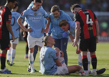 هالاند يثير قلق جمهور مانشستر سيتي بسبب إصابته أمام بورنموث