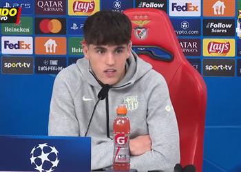 كوبارسي السن القانونية سبب حديثي قبل مباراة برشلونة وبنفيكا