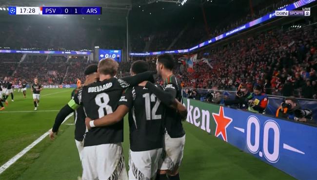 اهداف مباراة ارسنال وايندهوفن 7 1 دوري ابطال اوروبا