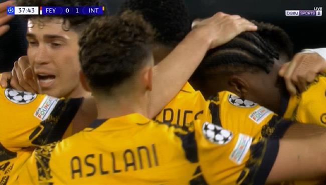 اهداف مباراة انتر ميلان وفينورد روتردام 2 0 دوري ابطال اوروبا