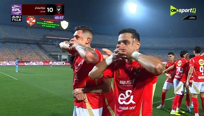 هدف جراديشار في مرمي طلائع الجيش بالدوري المصري