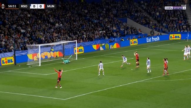 هدف مانشستر يونايتد الاول في مرمي ريال سوسيداد 1 0 الدوري الاوروبي