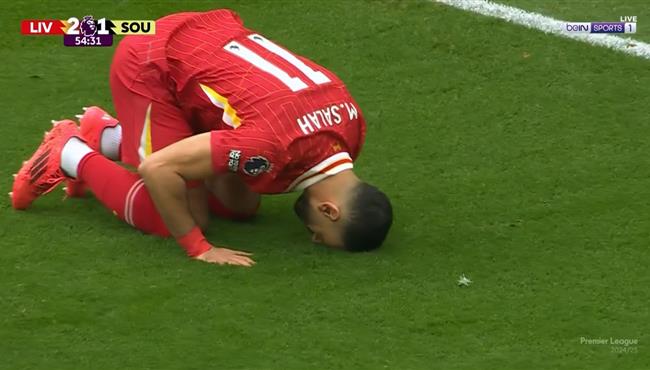 هدف محمد صلاح الاول في مرمي ساوثهامبتون بالدوري الانجليزي