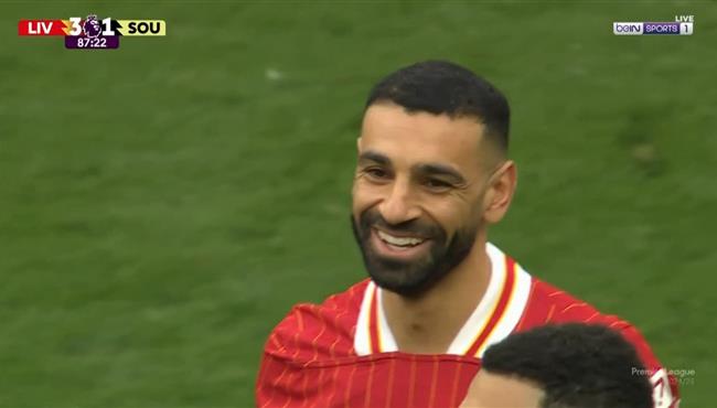 هدف محمد صلاح الثاني في مرمي ساوثهامبتون بالدوري الانجليزي
