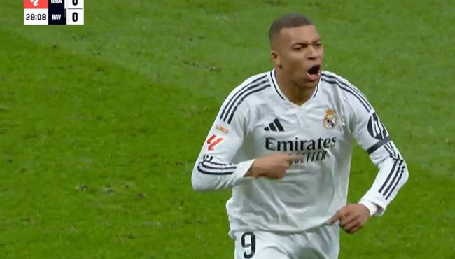 هدف مبابي في مرمي رايو فاليكانو بالدوري الاسباني