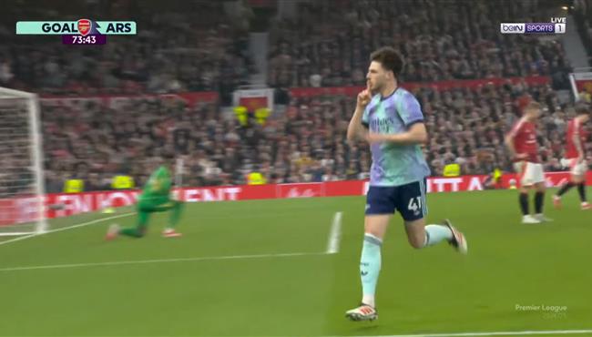 هدف ديكلان رايس في مرمي مانشستر يونايتد بالدوري الانجليزي