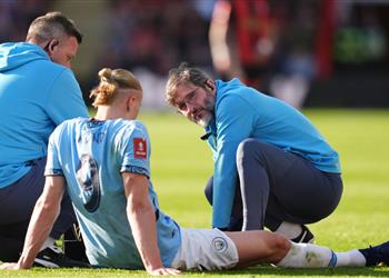 فيديو هالاند في برشلونة بعد إصابته مع مانشستر سيتي