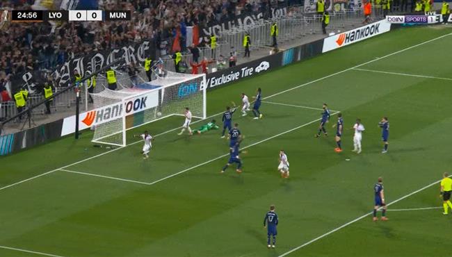 اهداف مباراة مانشستر يونايتد وليون في الدوري الاوروبي