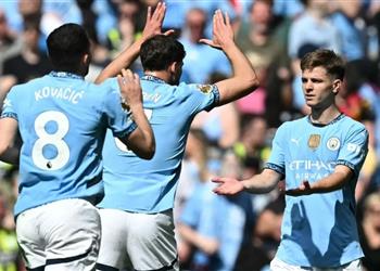 مكاتي يسجل هدف مانشستر سيتي الرابع أمام كريستال بالاس