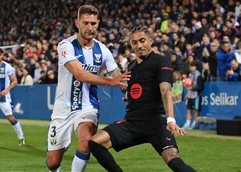 رجل مباراة برشلونة وليجانيس في الدوري الإسباني