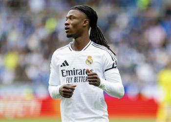 كامافينجا يسجل هدف ريال مدريد الأول أمام ديبورتيفو ألافيس