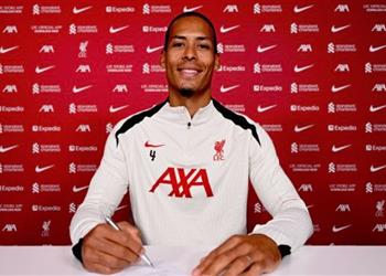 رسمي ا بعد محمد صلاح ليفربول ي علن تمديد عقد فان دايك حتى 2027