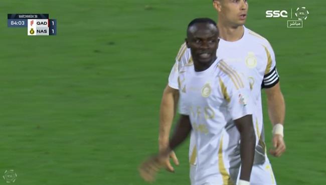 اهداف مباراة النصر والقادسية 1 2 الدوري السعودي