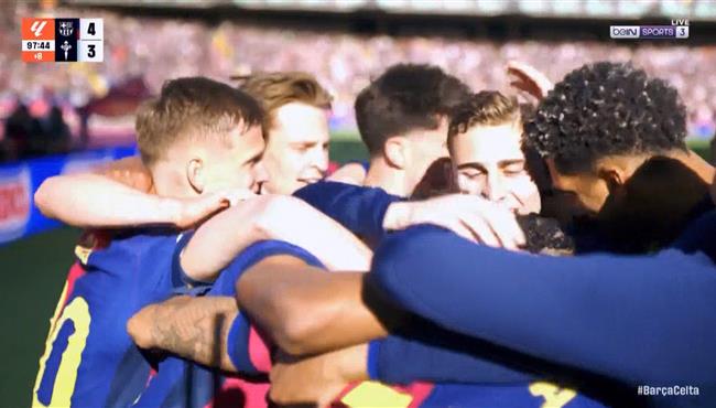 اهداف مباراة برشلونة وسيلتا فيجو 4 3 الدوري الاسباني