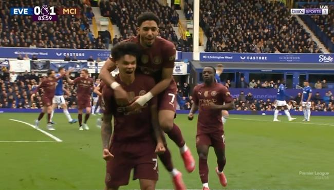 اهداف مباراة مانشستر سيتي وايفرتون 2 0 الدوري الانجليزي