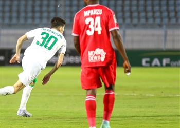 عبد الرحيم دغموم ي غادر مباراة المصري وسيمبا م صاب ا