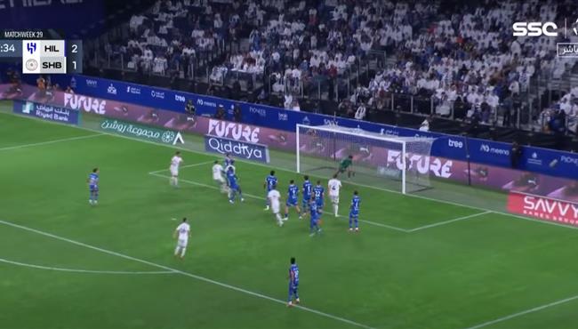 اهداف مباراة الهلال والشباب 2 2 الدوري السعودي