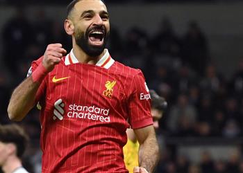 محمد صلاح يترقب رقم ا مميز ا أمام توتنهام