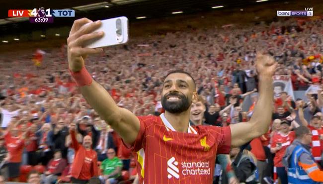 هدف محمد صلاح الرائع في مرمى توتنهام بالدوري الإنجليزي