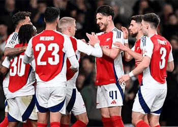 تشكيل آرسنال أمام باريس سان جيرمان في دوري أبطال أوروبا ساكا يقود الهجوم