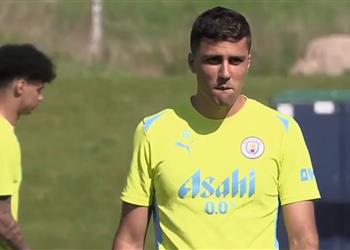 فيديو بعد غياب 7 أشهر رودري يعود إلى تدريبات مانشستر سيتي