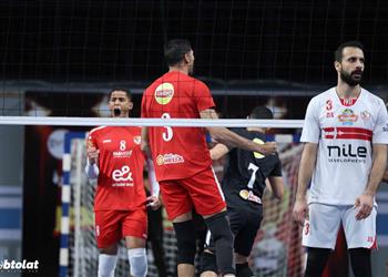 الثلاثية الأهلي يهزم الزمالك ويتوج بطل ا لـ كأس مصر للكرة الطائرة