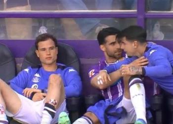 لاعب بلد الوليد يعتدي على زميله أثناء مباراة خيتافي في الدوري الإسباني فيديو