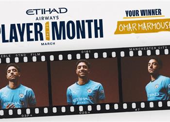 رسمي ا عمر مرموش يفوز بجائزة لاعب شهر مارس في مانشستر سيتي