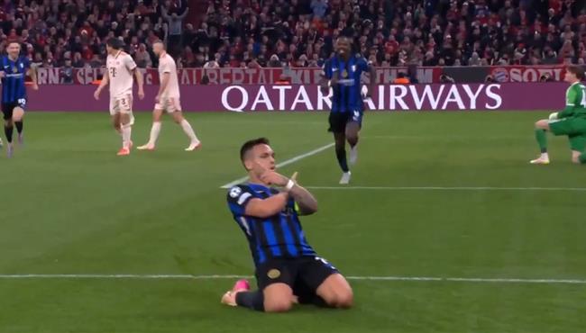 هدف لاوتارو مارتينيز الرائع في مرمي بايرن ميونخ بدوري ابطال اوروبا