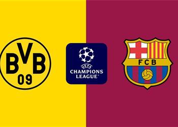 موعد والقناة الناقلة لمباراة برشلونة وبوروسيا دورتموند اليوم في دوري أبطال أوروبا والمعلق