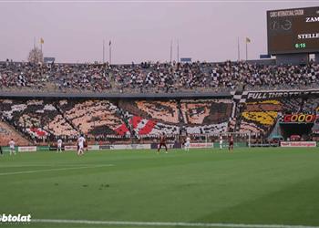 جماهير الزمالك تهاجم الخطيب في مباراة ستيلينبوش والأمن يتدخل