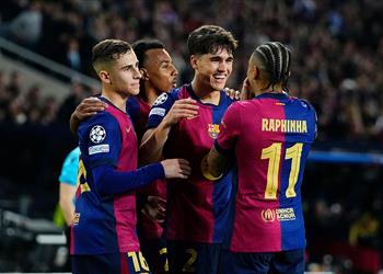 فيديو رافينها يسجل هدف برشلونة الأول أمام بوروسيا دورتموند