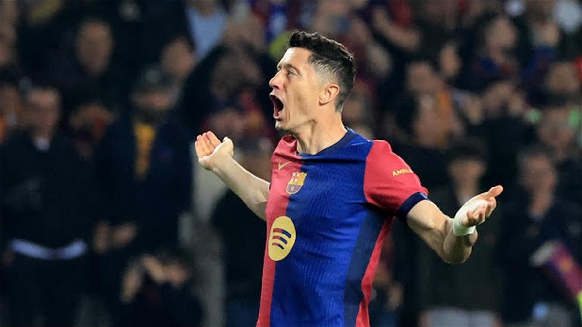 الحلم نيوز : فيديو | ليفاندوفسكي يسجل هدف برشلونة الثاني أمام بوروسيا دورتموند