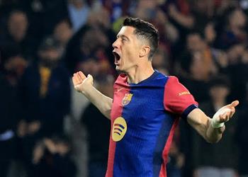 فيديو ليفاندوفسكي يسجل هدف برشلونة الثاني أمام بوروسيا دورتموند