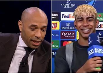 فيديو هنري يطلب قميص يامال ورد غير متوقع من لاعب برشلونة