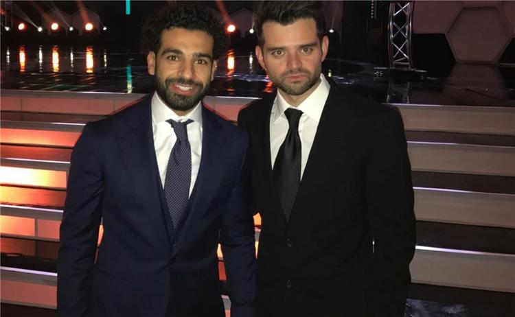 محمد صلاح مع وكيله رامي عباس
